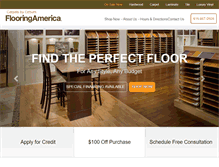 Tablet Screenshot of carpetsozburnflooringamerica.com